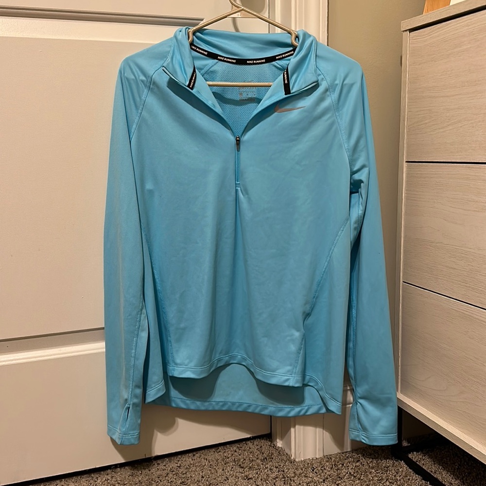 Nike Running Dri-Fit Quarter-Zip Women’s Teal